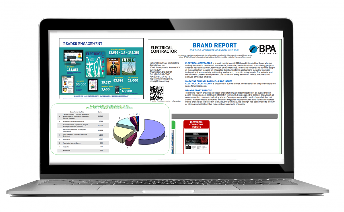 business-publication-advertising-data Laptop with Business Publications Info Screens